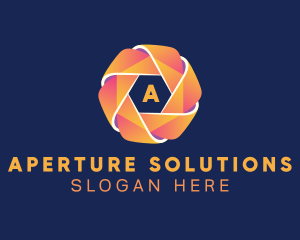 Aperture - Hexagon Photography Software logo design