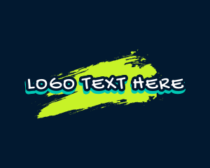 Customize - Graffiti Paint Brush logo design