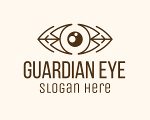 Brown Native Eye logo design