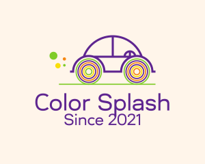 Colorful Toy Car  logo design