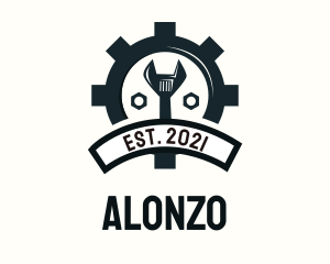 Mechanic Gear Badge logo design