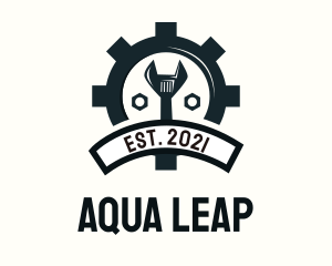 Mechanic Gear Badge logo design