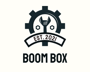 Mechanic Gear Badge logo design