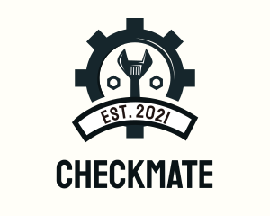 Mechanic Gear Badge logo design