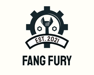 Mechanic Gear Badge logo design