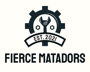 Mechanic Gear Badge logo design