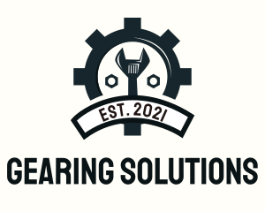 Mechanic Gear Badge logo design