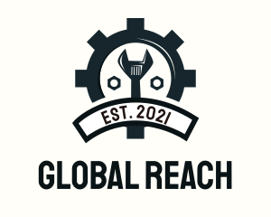 Mechanic Gear Badge logo design