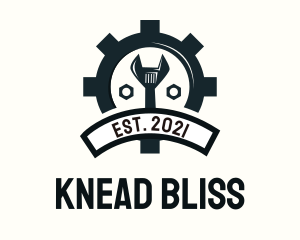 Mechanic Gear Badge logo design