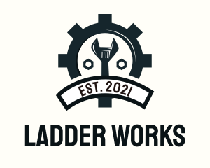 Mechanic Gear Badge logo design