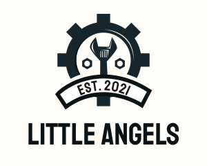 Mechanic Gear Badge logo design