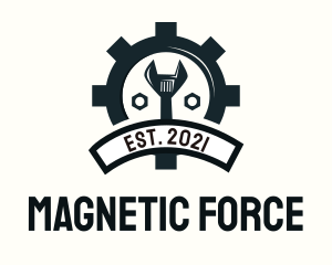 Mechanic Gear Badge logo design