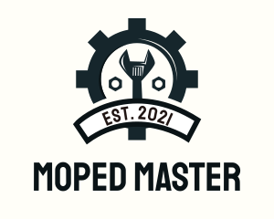 Mechanic Gear Badge logo design