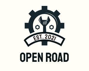 Mechanic Gear Badge logo design