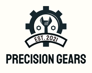 Mechanical - Mechanic Gear Badge logo design