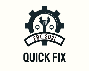 Mechanic Gear Badge logo design