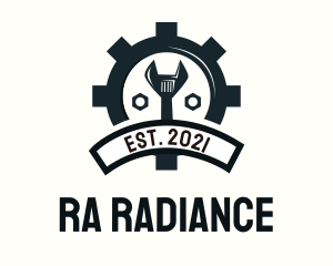 Mechanic Gear Badge logo design