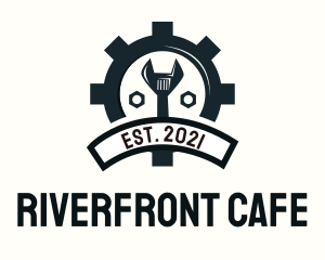 Mechanic Gear Badge logo design