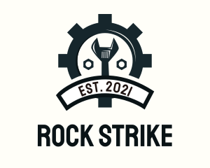 Mechanic Gear Badge logo design