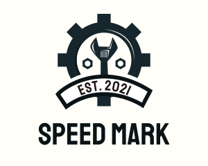 Mechanic Gear Badge logo design