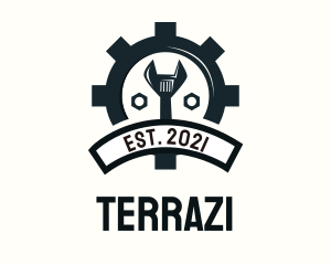 Mechanic Gear Badge logo design