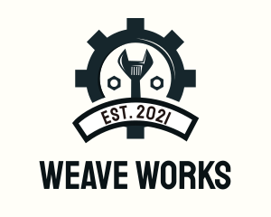 Mechanic Gear Badge logo design