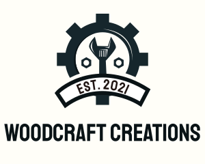 Mechanic Gear Badge logo design