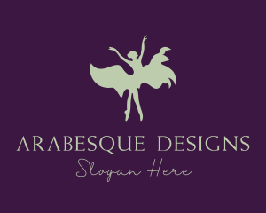 Arabesque - Dance Class Ballet logo design