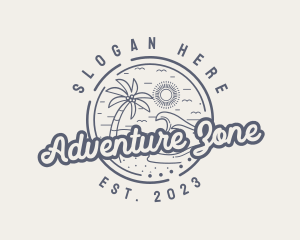 Beach Resort Vacation logo design