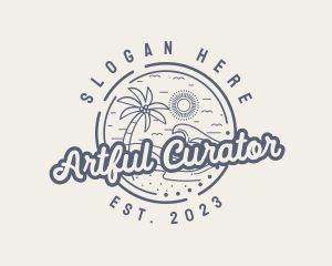 Beach Resort Vacation logo design