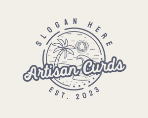 Beach Resort Vacation logo design