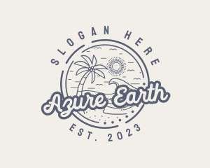 Beach Resort Vacation logo design