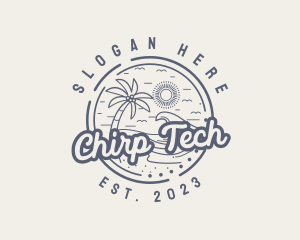 Beach Resort Vacation logo design