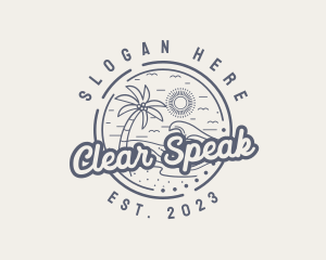 Beach Resort Vacation logo design