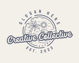 Beach Resort Vacation logo design