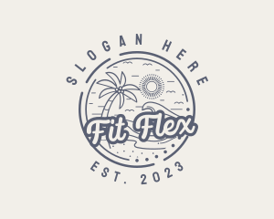 Beach Resort Vacation logo design