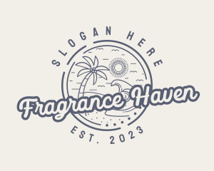 Beach Resort Vacation logo design