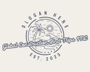 Beach Resort Vacation logo design