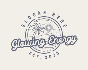 Beach Resort Vacation logo design