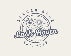 Beach Resort Vacation logo design