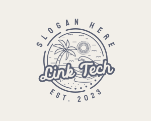 Beach Resort Vacation logo design