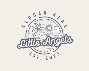 Beach Resort Vacation logo design