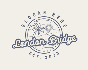 Beach Resort Vacation logo design