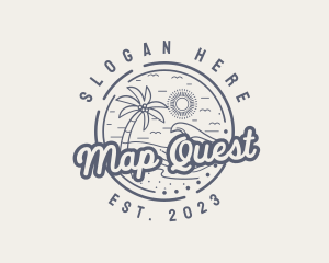 Beach Resort Vacation logo design