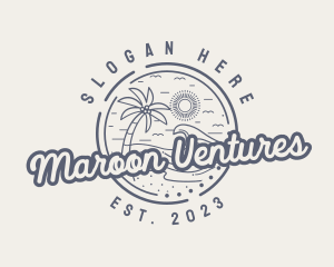 Beach Resort Vacation logo design