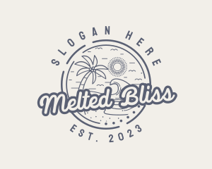 Beach Resort Vacation logo design