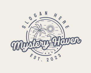 Beach Resort Vacation logo design