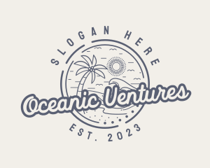 Beach Resort Vacation logo design