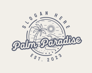 Beach Resort Vacation logo design