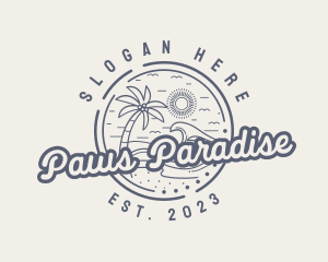 Beach Resort Vacation logo design